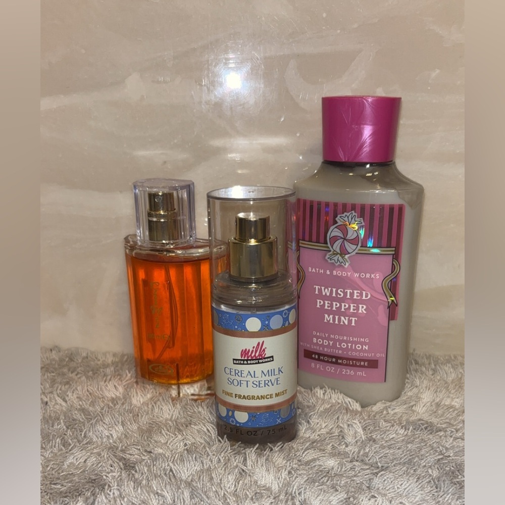 WINTER BUNDLE: Twisted Peppermint Lotion, Choco Musk perfume, Cereal Milk Mist!